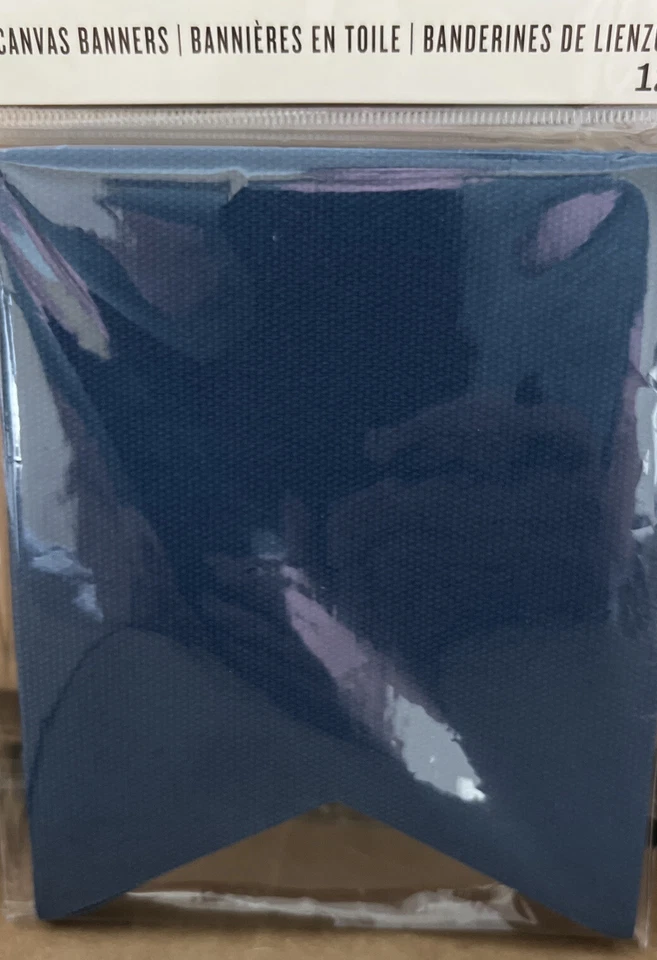 Darice Blue Canvas Banners 12 Sheets Each. Lot Of 2 4 3/4” W x 6” L - Image 2 of 4