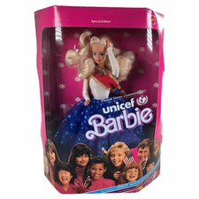 Vintage 1989 Mattel Barbie Doll Unicef Special Edition 1920 NIB Collectible