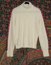 Women's Vintage Turbo Turtleneck Winter Ski Sweater 1950s 1960s