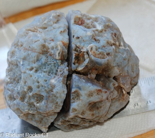 Las Choyas Geoda Coco AzulGris con Expositor de Bolsillo Amatista 1.9 lb (850 gr) - Imagen 5 de 5