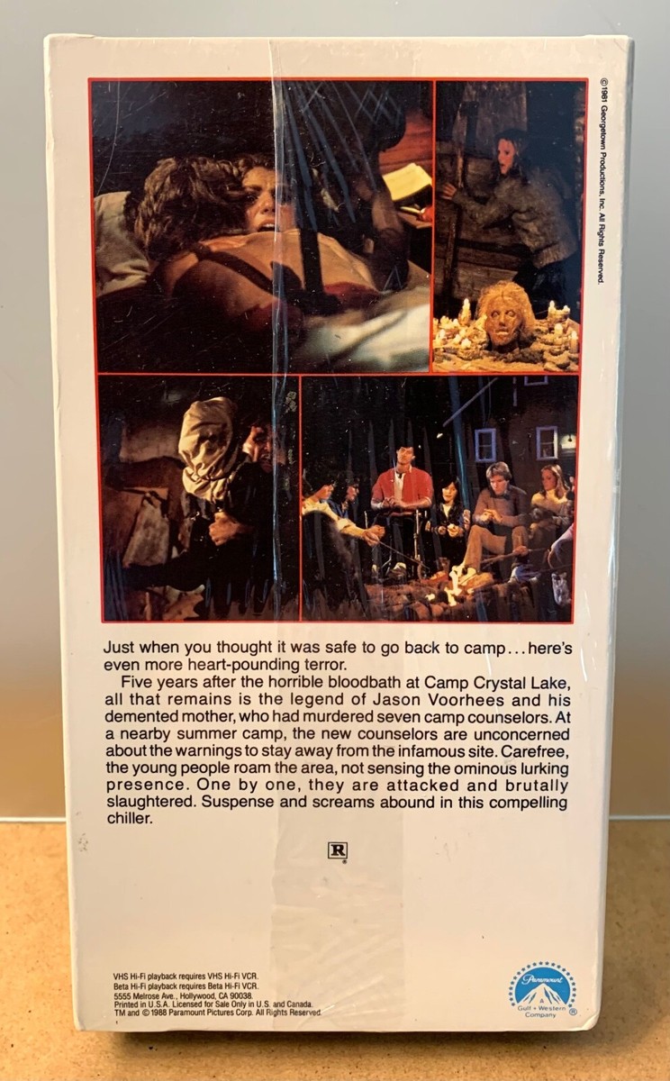 FRIDAY THE 13th PART 2 Paramount VHS 80's horror slasher SEALED