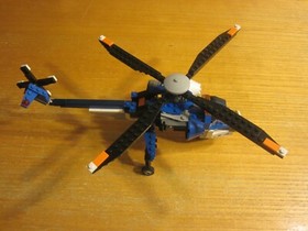 Lego Incomplete Set 4995 Creator Model Airport Cargo Copter with Instructions