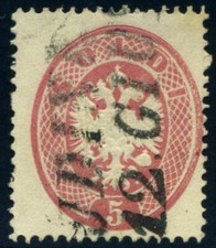 Italia Lombardia-Veneto 1864 5 soldi USATI Sas 38 CV $72 200504010