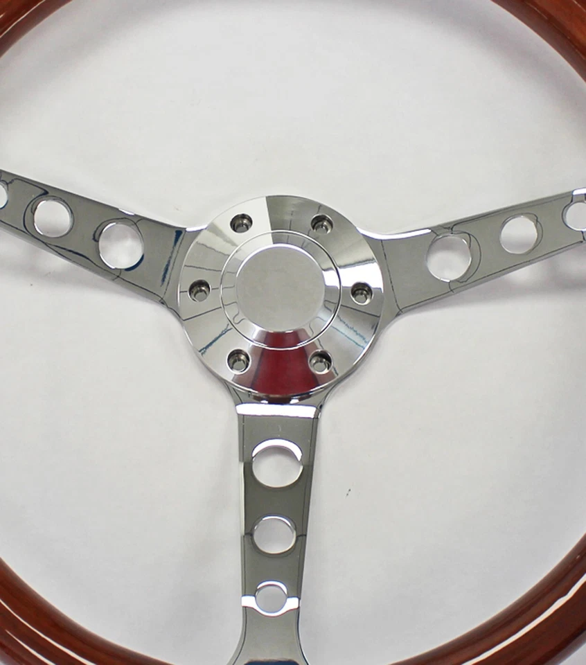 Oldsmobile Cutlass 442 Delta 1967 15" volante caoba kit completo Foto 2 de 4