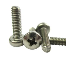 50/100pcs M3-0.5x10mm Stainless Steel Phillips Pan Head Screws 7985A Metric 3mm