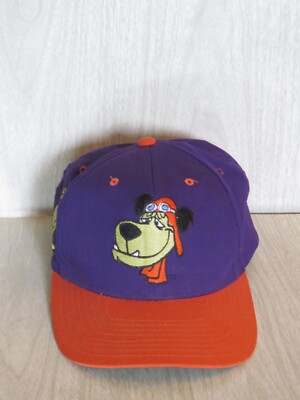 VTG 90s Muttley Blockhead Cartoon Snapback Hat Cap American Needle