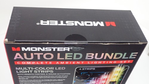 Monster 5 Piece Auto LED Lighting Strips Brand New Car Bundle Kit 3MNLT0872BOL2 - Picture 3 of 4