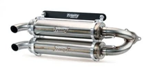 Trinity Dual Slip On Exhaust Stainless Steel Muffler For RZR Pro XP 20-24