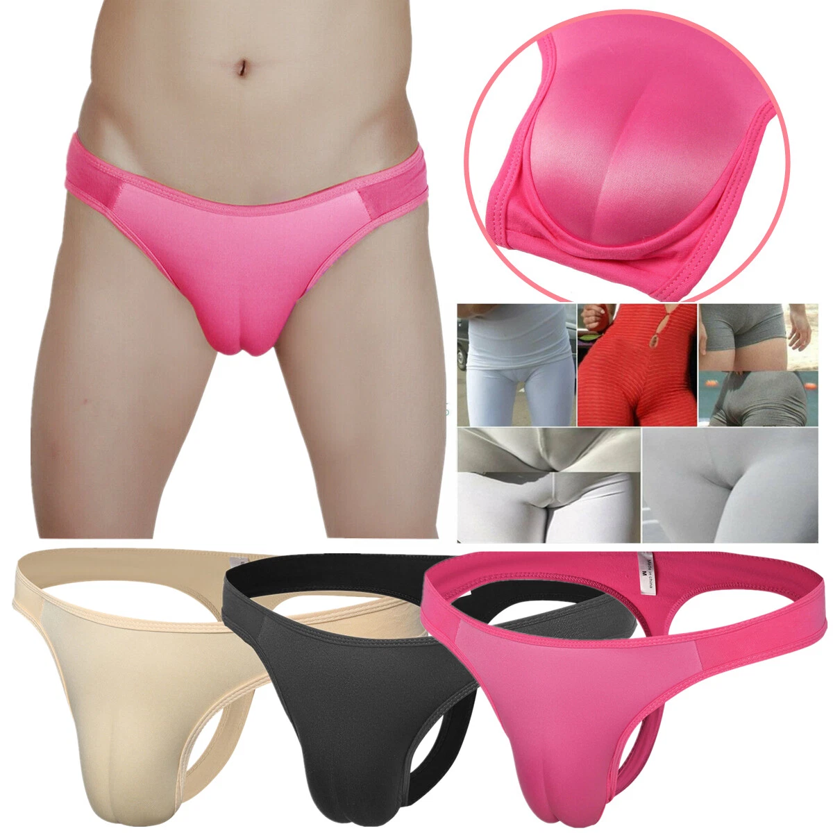 Men Hiding Gaff Panties Transgender Crossdresser Thong Transvestite  Underwear