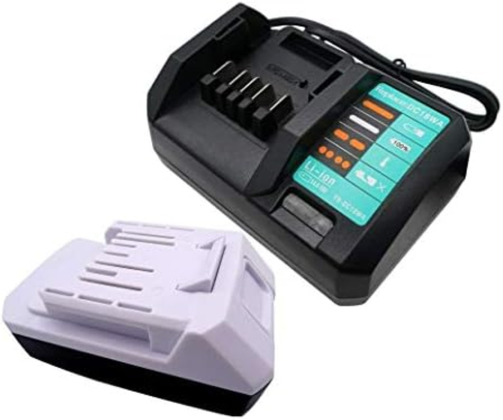 Batteria 18V BL1813G + Caricabatterie DC18WA per Makita Serie G 18V