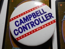 2-1/4" Campbell Controller unknown location cello pinback button