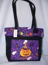 LONGABERGER SMALL HALLOWEEN SHOPPER TOTE PURSE CUTE  NEW