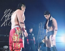 Hirooki Goto & Katsuyori Shibata Signed 11x14 Photo BAS New Japan Pro Wrestling
