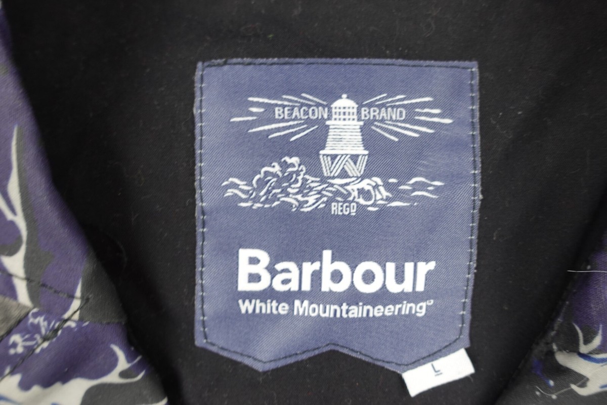 Barbour White Mountaineering Jacket Men Large Blue Wave Barbour White Mountaineering Jacket Men Large Blue Wave