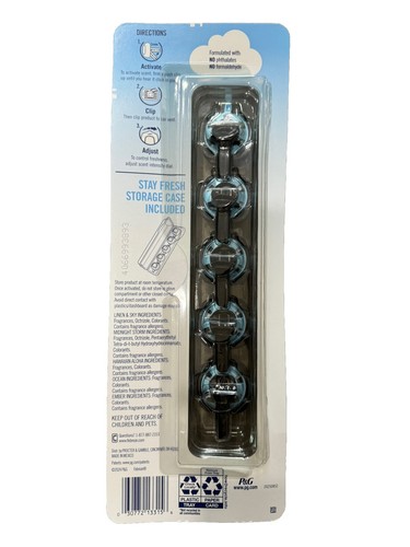 Clips de ventilación para coche Febreze, ambientador, aroma surtido - paquete de 5 - Imagen 2 de 4