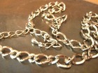 Choker Necklace Silver Tone Chain
