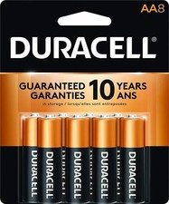 8 Duracell AA Alkaline 1.5V Batteries