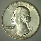BU 1941 S Silver Washington Quarter 25c US Coin Uncirculated San Francisco Mint