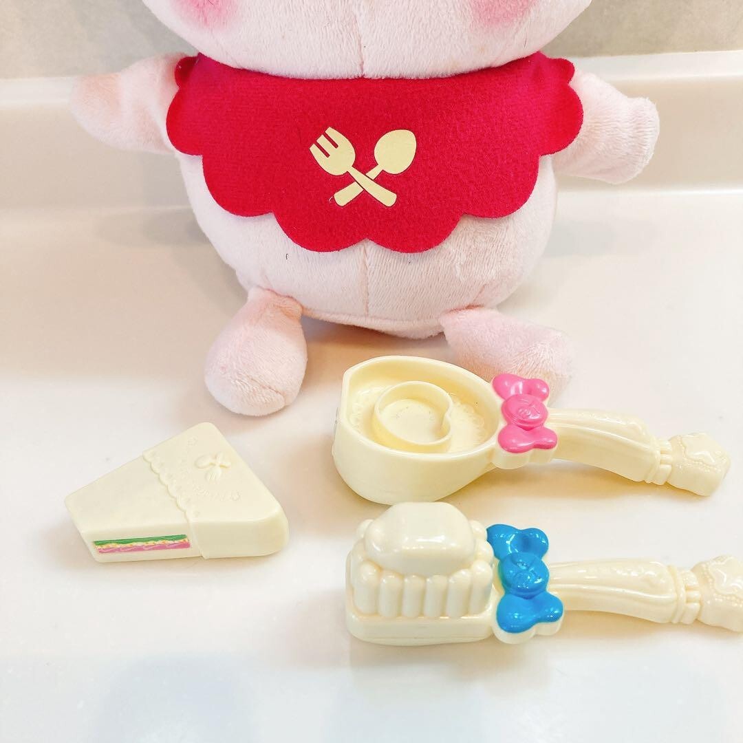 Kirakira Precure A La Mode Talking Pekorin Plush Toy Doll Spoon