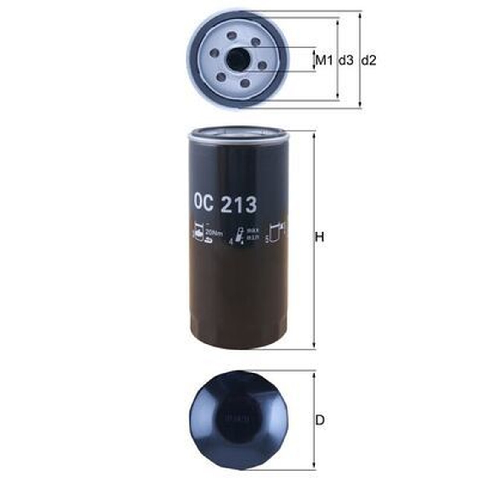 Mahle Oil Filter OC213 fits Porsche - Genuine Part - OE Matching Fit & Quality