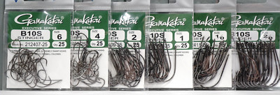 Gamakatsu STINGER B10S NS Black 25 Stück  Größe #6 - #5/0 Gamakatsu STINGER B10S