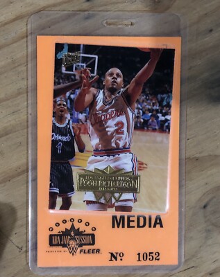 1996 NBA All Star Jam Session Media Pass San Antonio Dunk Contest Lebron Kobe