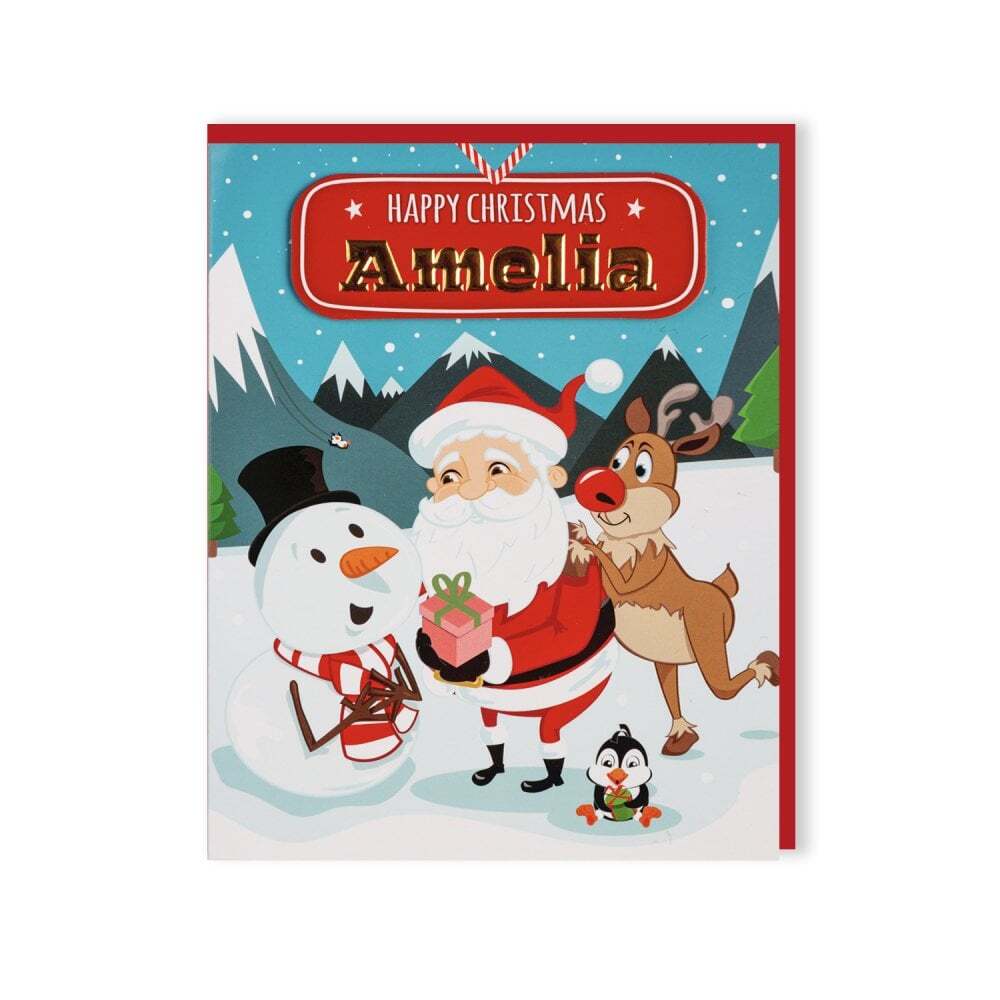 History & Heraldry Santas On His Way Christmas Card - Amelia 269820063