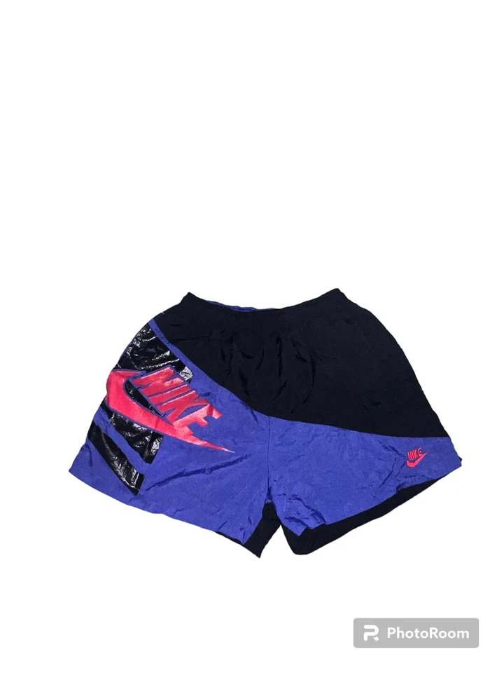 复古罕见全新无标签耐克短裤男式中号行李箱 80 年代 90 年代复古灰色标签