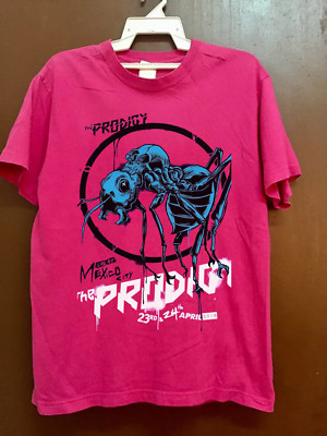 Rare The Prodigy Mexico City 2016 Short Sleeve Pink All Size Shirt SS46