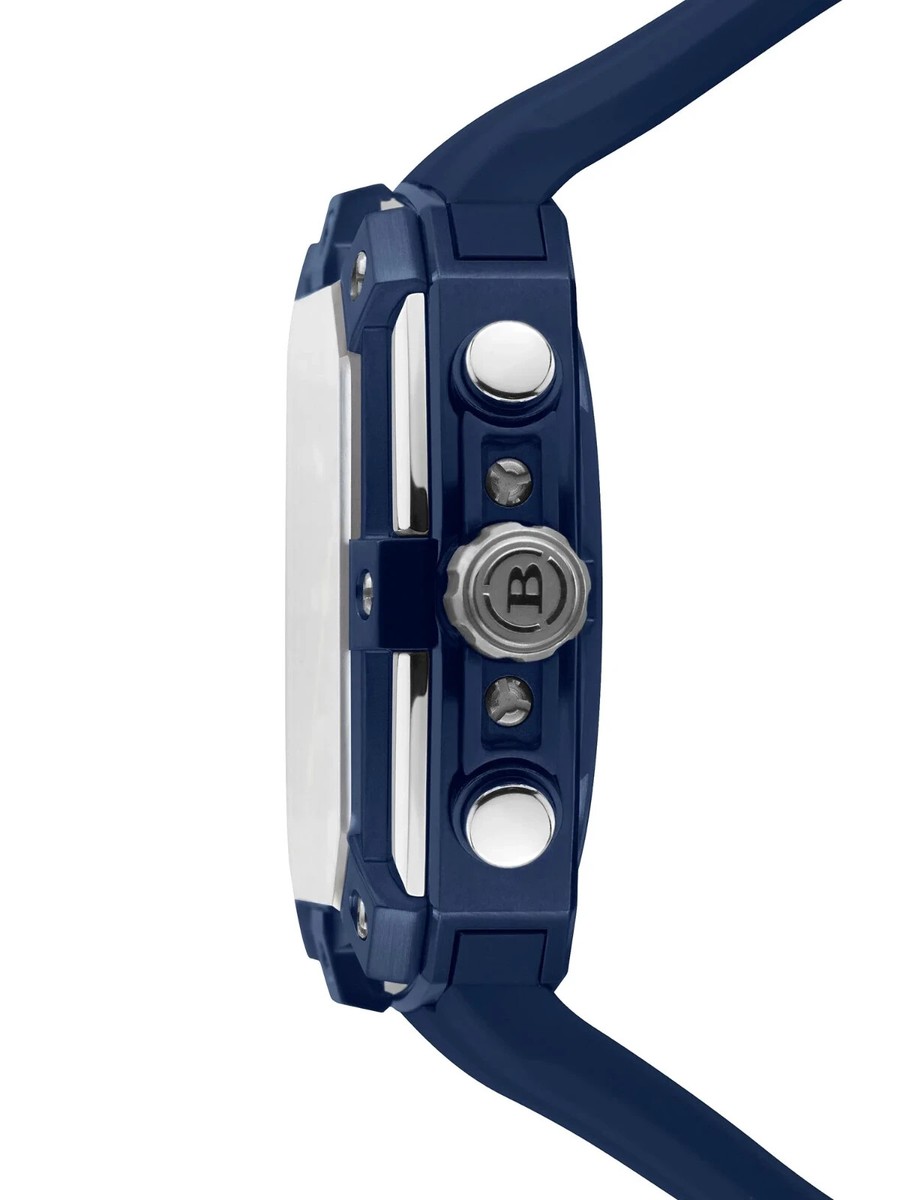 NEW Brera Orologi SUPERSPORTIVO SQUARE Mens Swiss Blue 46mm