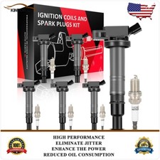 6 Ignition Coils & Spark Plugs Kit For Lexus LC500 GS IS RC F 5.0L V8