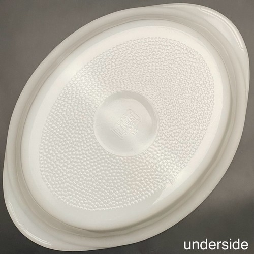 Glasbake Classic White J-239 Casseruola per piatti ovale divisa su supporto scaldavivande USA - Foto 10 di 15