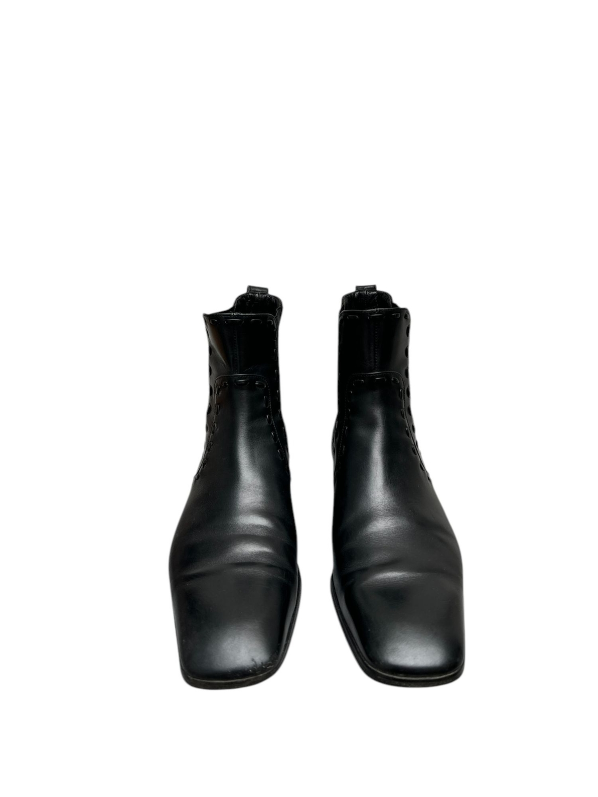 Stivali quadrati Yves Saint Laurent by Tom Ford in pelle nera taglia 41 5 US 8 5