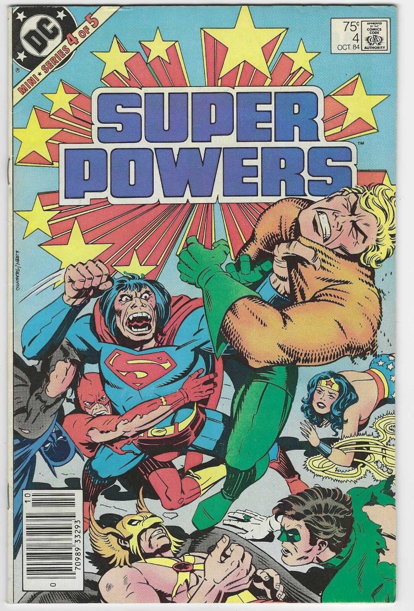 SUPER POWERS 4 VF- 1984 1st SERIES JACK KIRBY FLASH GREEN LANTERN