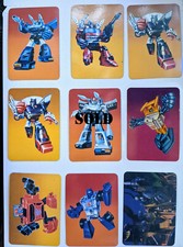 1985 Hasbro G1 Transformers Action Cards Mid Grade Fill Your Set