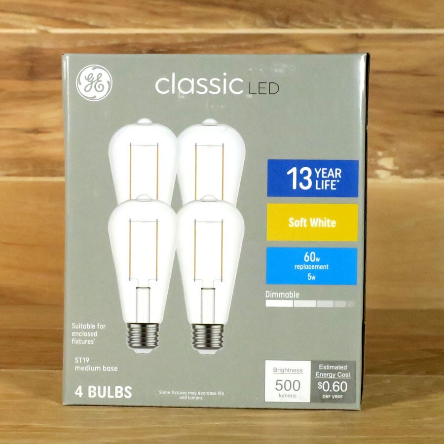 GE Classic 60-Watt Replacement Soft White ST19 Decorative LE