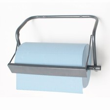 Putztuchrolle Putztuch Papiertuch Rolle blau 3 lagig + Wandhalter Rollenhalter