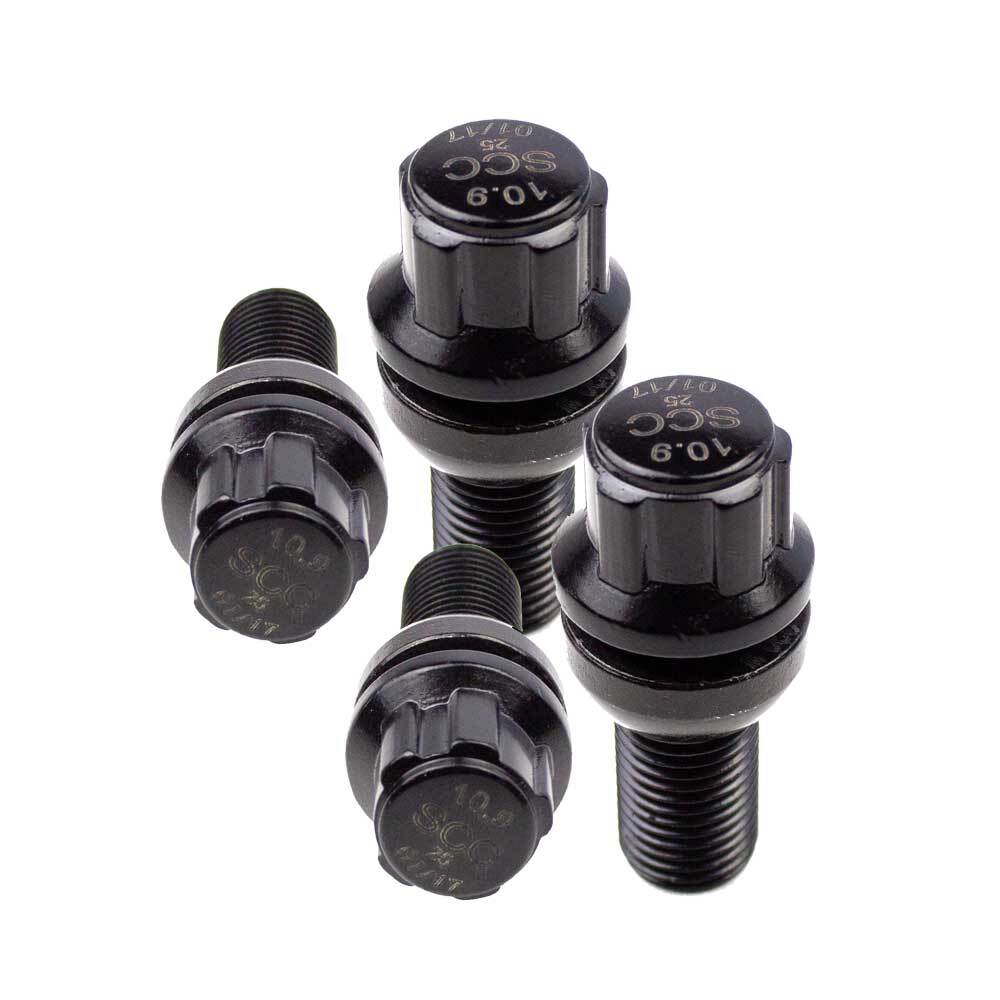 Apt Felgenschlösser M14x1 5x28 Felgenschloss Set M14x1,5 28mm Kugelbund R13 - 4x Radsicherungen Für Audi, VW, Seat & Mehr Radbolzen M14x1,5
