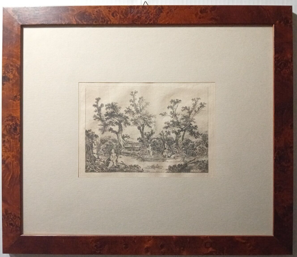 Antica incisione 1772 Jean-Baptiste Le Prince 44,5x38 cm