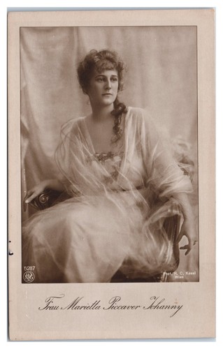 Postal de la actriz Frau Marietta Siccaver Johanny de Austria - Imagen 1 de 2