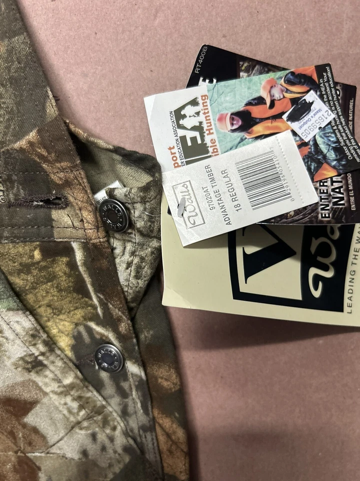 Vintage 1990’s Walls Boys Camo Double Knee Overalls, Deadstock NWT, Size 18 - Image 2 of 3