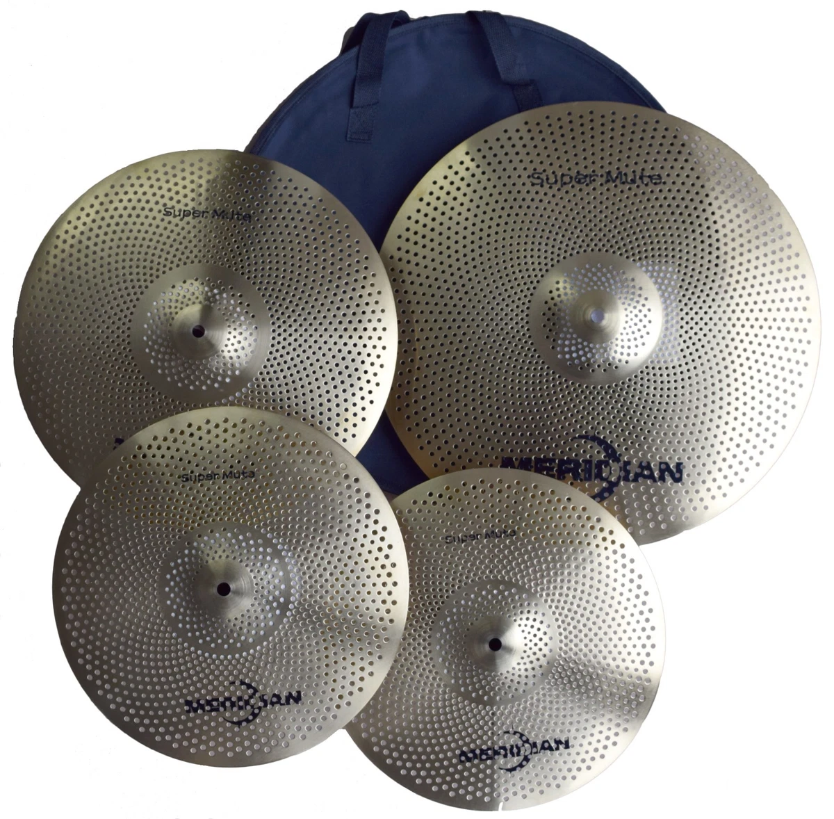 Cymbals Silent set for home Practicing 4 Cymbals with Bag Free Shipped USA