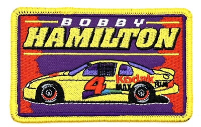 Bobby Hamilton Kodak Film Nascar Racing Patch Iron Sew On Vintage Style Retro