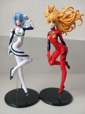 Evangelion Ayanami Rei Asuka Langley Figure Model Plug Suit Young Ace Kaiyodo