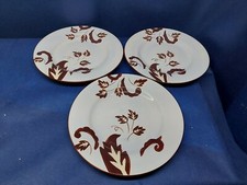 Vintage Baroque Pottery By Jay Set/3 Wide Rimmed Soup/Salad Bowls Beautiful!