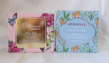 Lot of 2 Spongelle Body Wash Infused Buffers Lavender Sky  Rose NIP Shower Bath