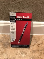 Uni-Ball Signo 207 33951 Blue Gel Ink 0.7mm Medium Pt Rollerball Pen Box of 12