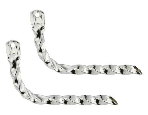 NEW! GENUINE VINTAGELOWRIDER TWISTED STEEL BICYCLE MUFFLER IN CHROME.