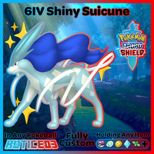 SUICUNE ✨Ultra SHINY 6IV ✨ Pokemon SWORD and SHIELD Battle Ready Legendary Beast
