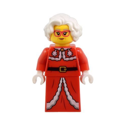 LEGO City Mrs Claus with Fur lined Red Dress Minifigure from 60436